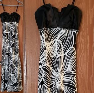 Black and White Homecoming/Prom Dress
